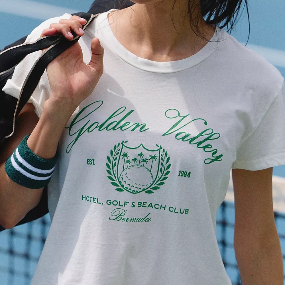 Original Retro Brand from Free People Golden Valley Hotel Golf Beach Club Tee